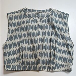 Joie Button Front Sleeveless Vest Top